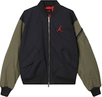 Jordan Letterman Fleece Zip-Up Jacket - Black HV5152-045 Jordan Letterman Fleece Zip-Up Jacket - Black HV5152-045