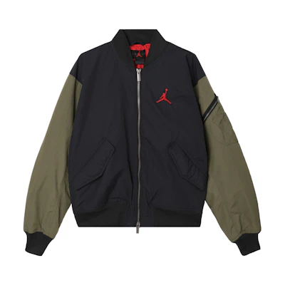 Jordan Letterman Fleece Zip-Up Jacket - Black HV5152-045