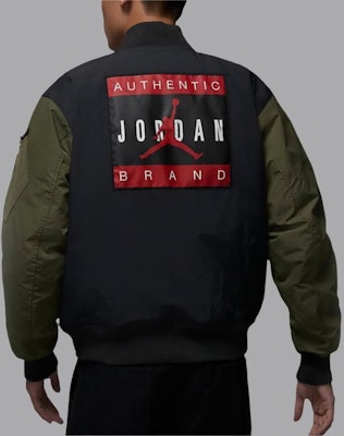 乔丹Letterman黑色羊毛拉链夹克 HV5152-045 Details for 乔丹Letterman黑色羊毛拉链夹克 HV5152-045