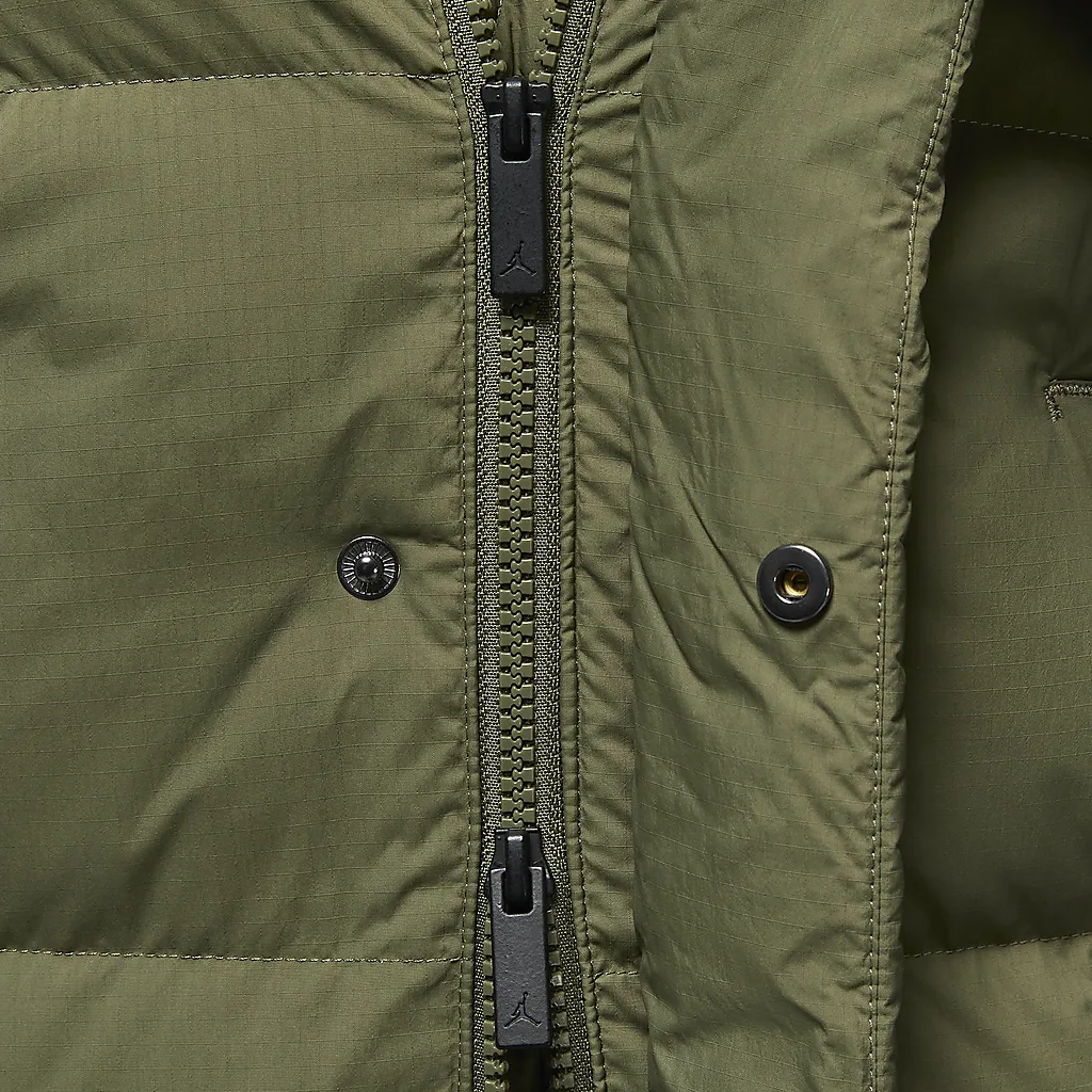 Details for Jordan  Loose Fit Hooded Down Jacket Olive Green FV7270-222
