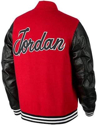 乔丹红色棒球夹克胸前六冠王印花 - 返校季款 BQ5166-657 Lookbook 乔丹红色棒球夹克胸前六冠王印花 - 返校季款 BQ5166-657