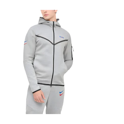 Jordan Slim Fit Graphic Hoodie Jacket - Grey DN3084-063