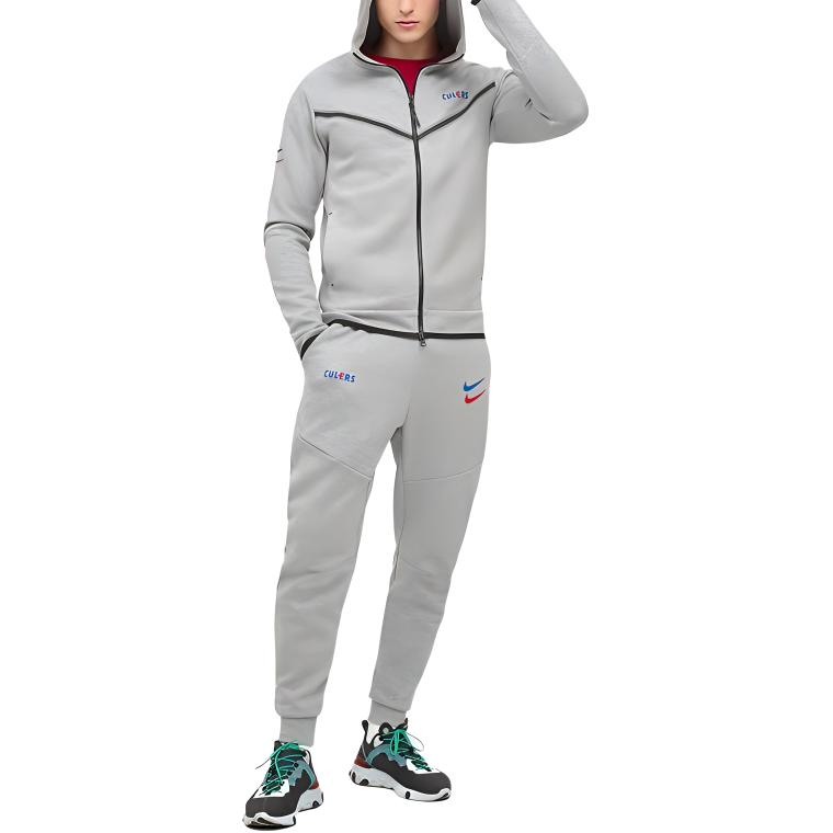 Jordan  Slim Fit Graphic Hoodie Jacket - Grey DN3084-063 圖 4