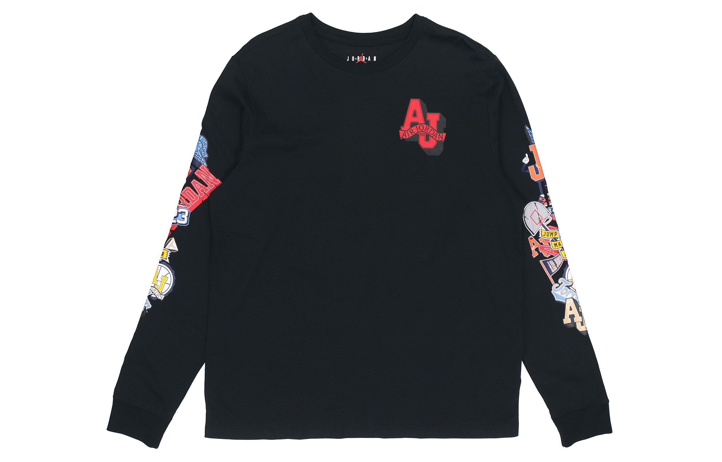 Jordan Air Casual Sports Crewneck Sweatshirt Mens Black CV3408-010