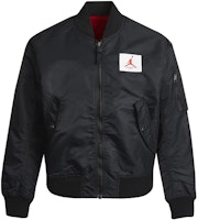 Jordan Air Flight Reversible Baseball Jacket Black CV2243-010 Jordan Air Flight Reversible Baseball Jacket Black CV2243-010