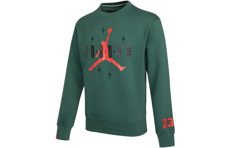 Jordan Air Green Pullover Crewneck Sweatshirt Casual Wear DO9153-333