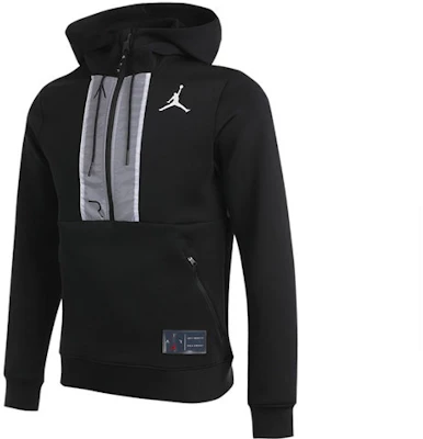 乔丹Air半拉链标志黑色套头运动衫 CK6454-010 Shop 乔丹Air半拉链标志黑色套头运动衫 CK6454-010