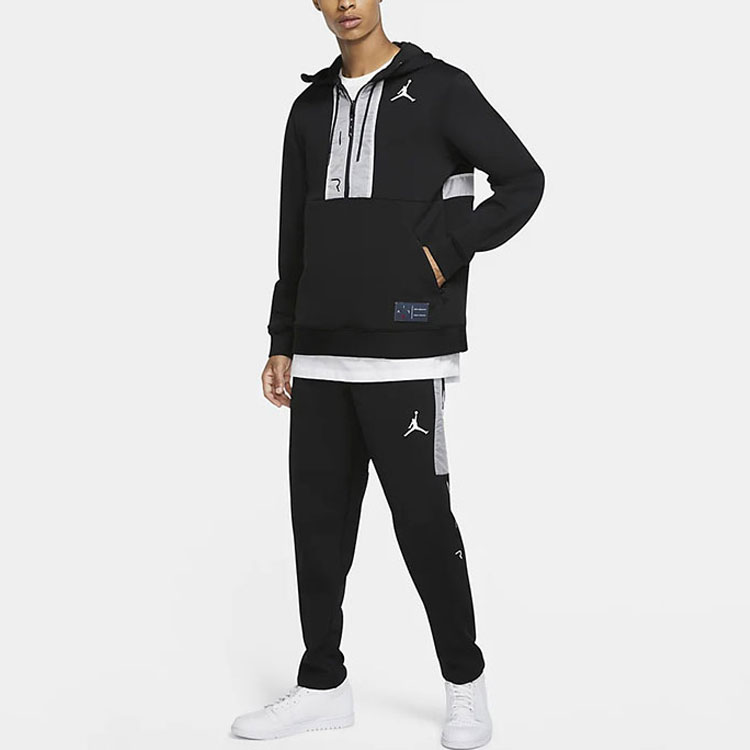 Purchase 乔丹Air半拉链标志黑色套头运动衫 CK6454-010