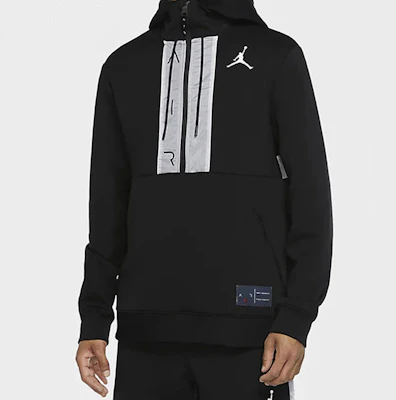 乔丹Air半拉链标志黑色套头运动衫 CK6454-010 Details for 乔丹Air半拉链标志黑色套头运动衫 CK6454-010