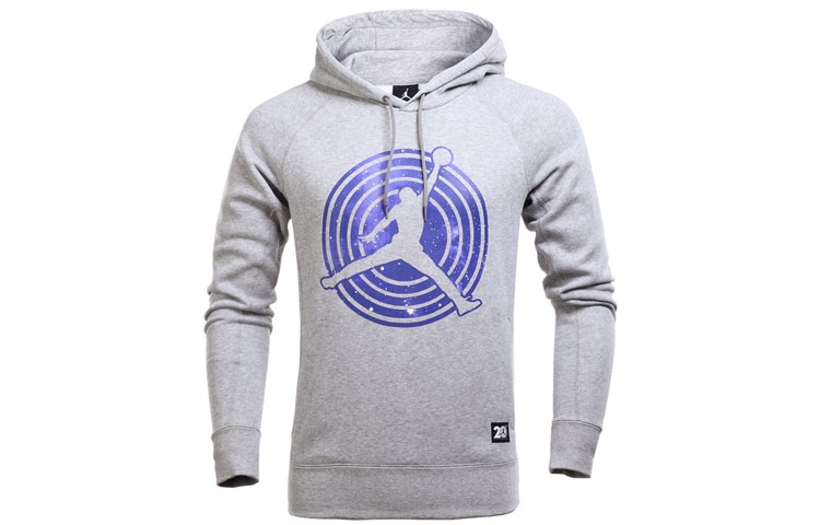 Jordan Air Jordan 11 Fleece Pullover Hoodie Grey Casual Sweatshirt 823715-063