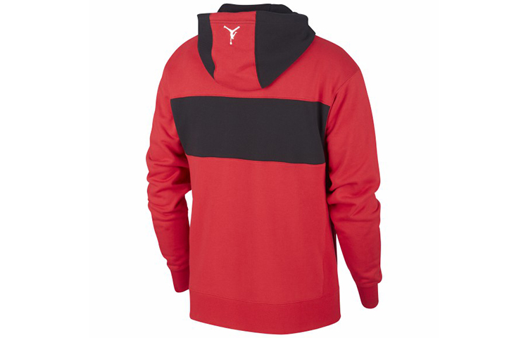 Lookbook Jordan Air Jordan 11 Retro Patchwork Pullover Sweatshirt Merah CU1510-687