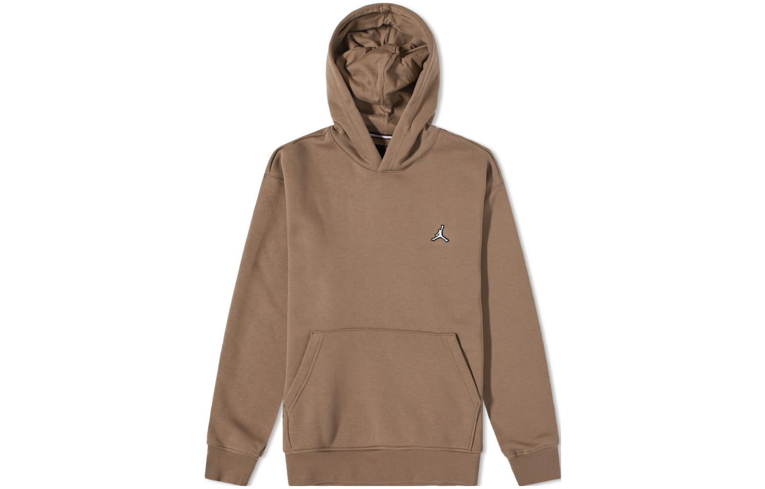 Jordan Air Jordan Essentials Popover Brown Hoodie with Embroidered Logo DQ7466-274