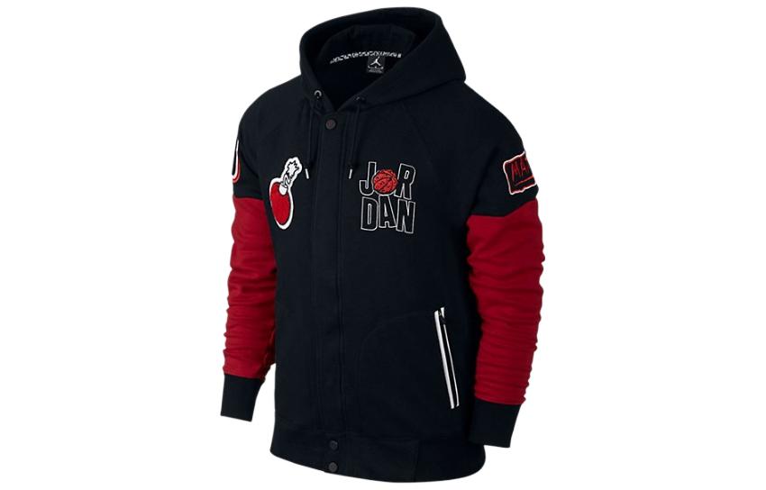 Jordan Air Jordan Marvin Embroidered Logo Hoodie Jacket Black () 716578-010