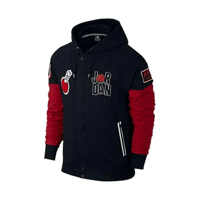 Jordan Air Jordan Marvin Embroidered Logo Hoodie Jacket Black () 716578-010