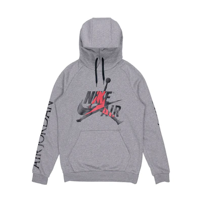 Jordan Air Letter Logo Pullover Hoodie Unisex Gray DH9505-091
