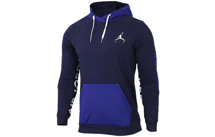 Jordan Air Logo Colorblock College Sweatshirt Blue () 939987-416