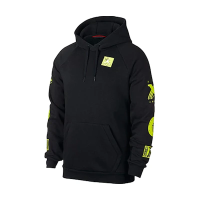 Jordan Air Logo Graphic Pullover Hoodie Black/Green BQ0298-010