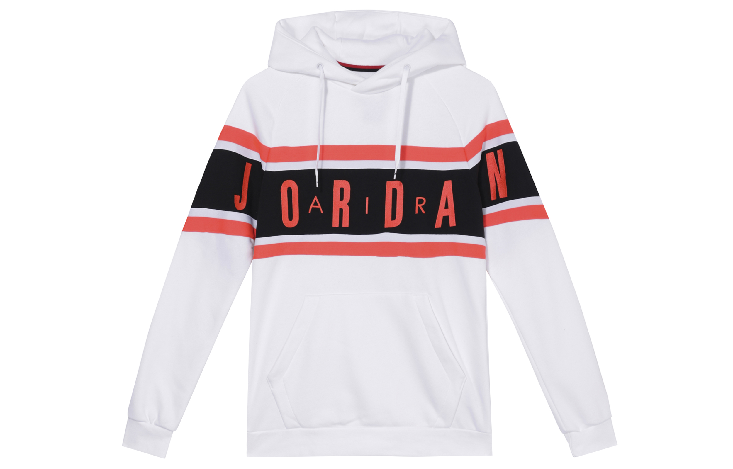 Jordan Air Logo Pullover Hoodie White Multicolor Print Sweatshirt BQ5655-100