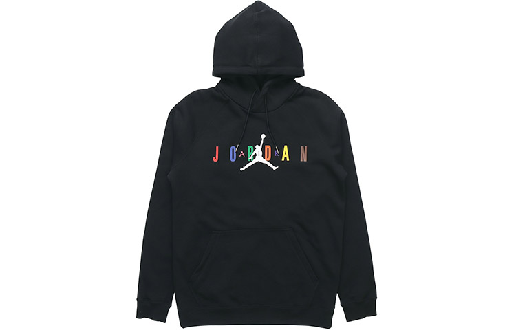 Jordan Air Sport DNA HBR Patchwork Fleece Pullover Hoodie Black CT6293-010
