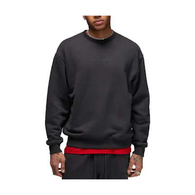 Jordan Air Wordmark Logo Crewneck Sweatshirt Men’s Deep Gray FJ7788-045