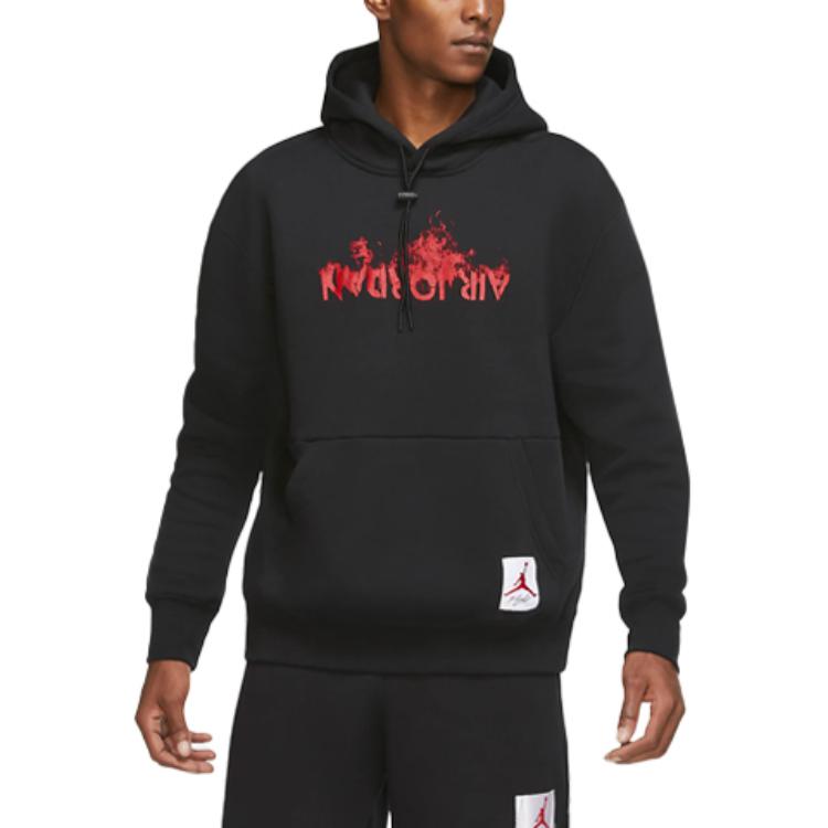 Jordan AJ4 Fleece Pullover Hoodie Black DD3868-010