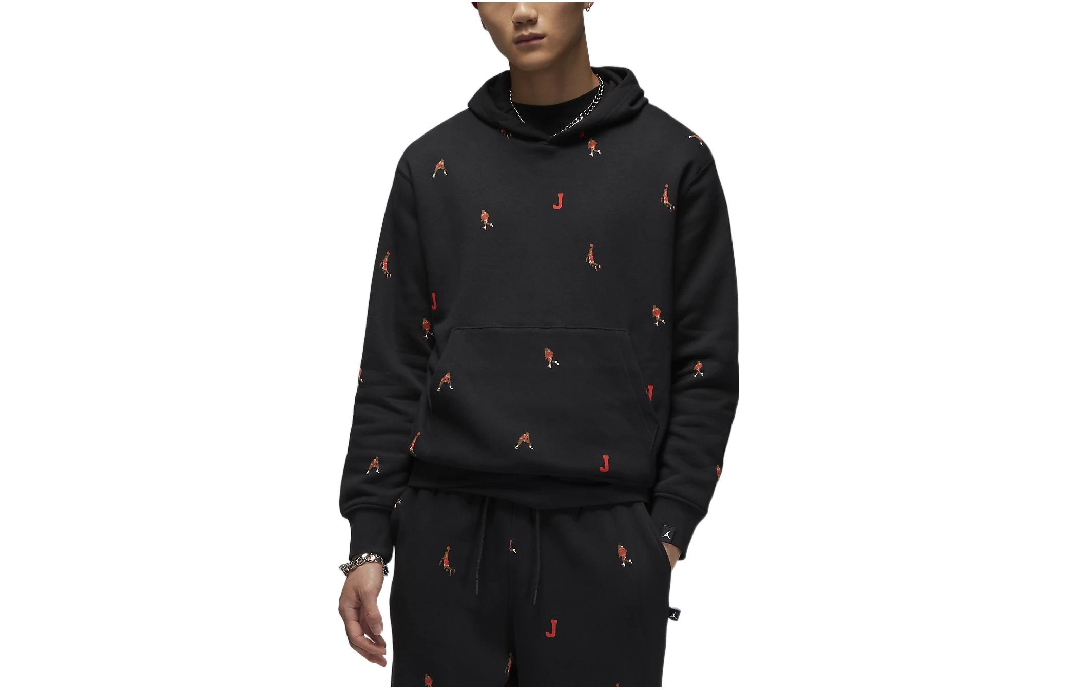 Jordan All-Over Print Hoodie Black DV9393-010
