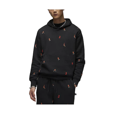 Jordan All-Over Print Hoodie Black DV9393-010