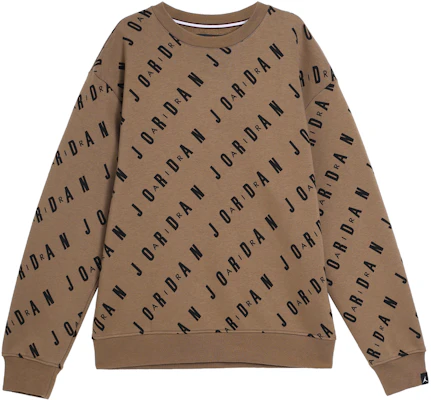 Jordan All-Over Print Logo Hoodie Brown ( Long Sleeve Pullover) DX9174-274 Buy Jordan All-Over Print Logo Hoodie Brown ( Long Sleeve Pullover) DX9174-274