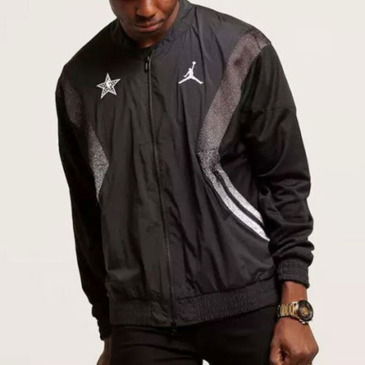 Jordan All Star Game Charlotte Warm-up Jacket Black AJ8954-010 圖 4