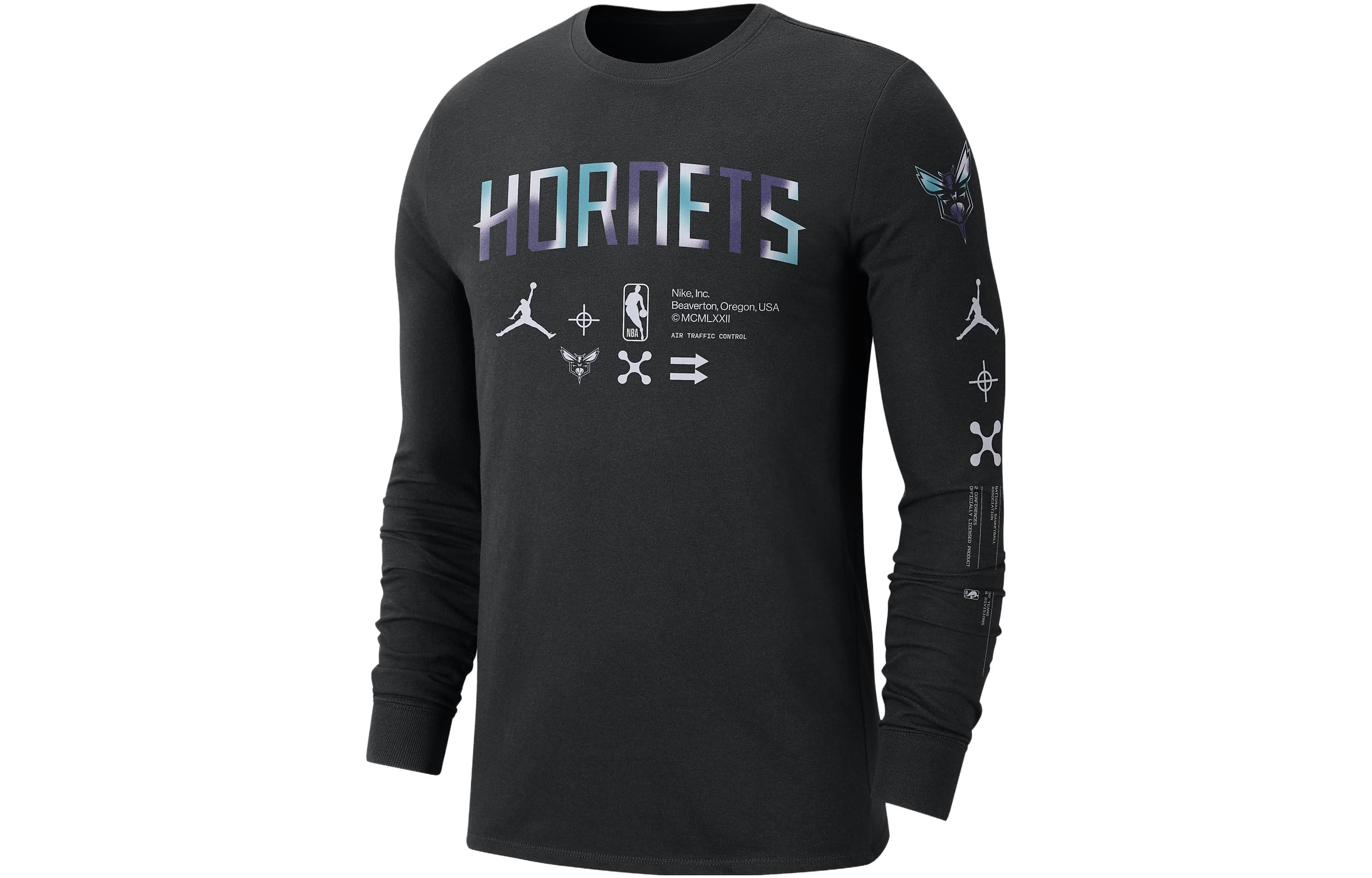 Jordan Alphabet Logo Graphic Crewneck Sweatshirt Black DZ0338-010