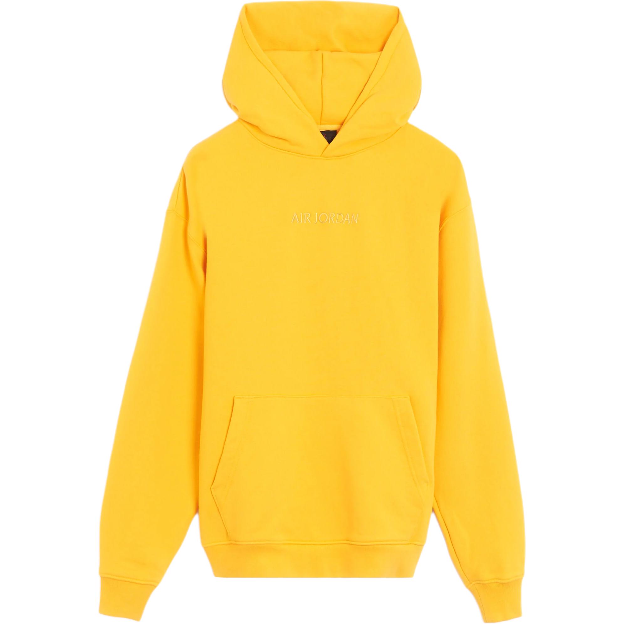 Jordan Alphabet Logo Hoodie Yellow Long Sleeve Pullover FJ1966-739