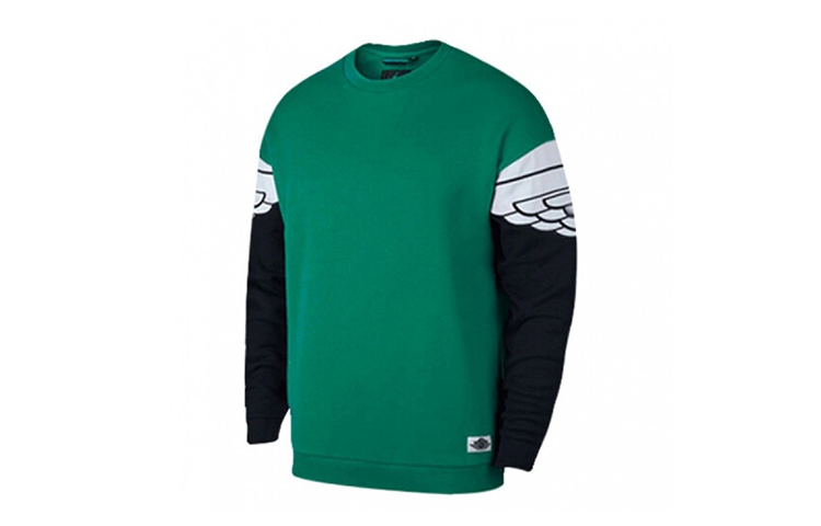 Jordan Arm Wing Logo Pullover Sweatshirt Retro Crewneck - Green AO0427-302