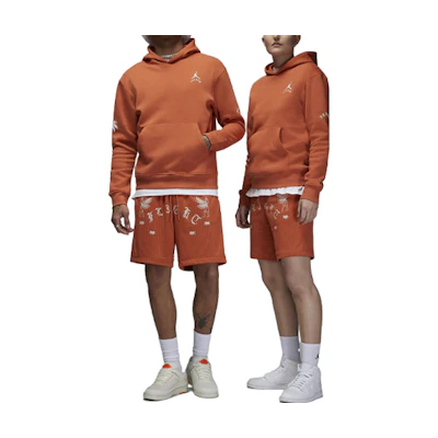 Jordan Artist Series by Umar Rashid Lettered Back Graphic Hoodie Orange Unisex DX9706-812