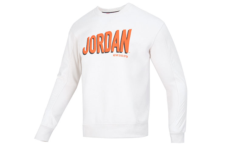 Jordan AS MJ FLT MVP GFX Fleece Crew Sweatshirt White - Casual Wear DV7589-030