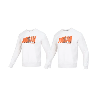 Jordan AS MJ MVP Fleece Crew Sweatshirt 2-Pack White Logo Print Casual Wear DV7589-030-2-PACK