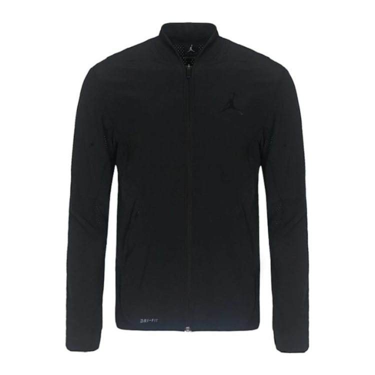 Jordan Basketball Flight Black Knit Long Sleeve Jacket for Men 861501-010