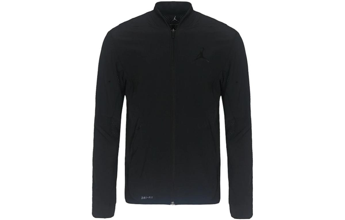 Order 乔丹篮球飞行黑色针织长袖夹克男款 861501-010