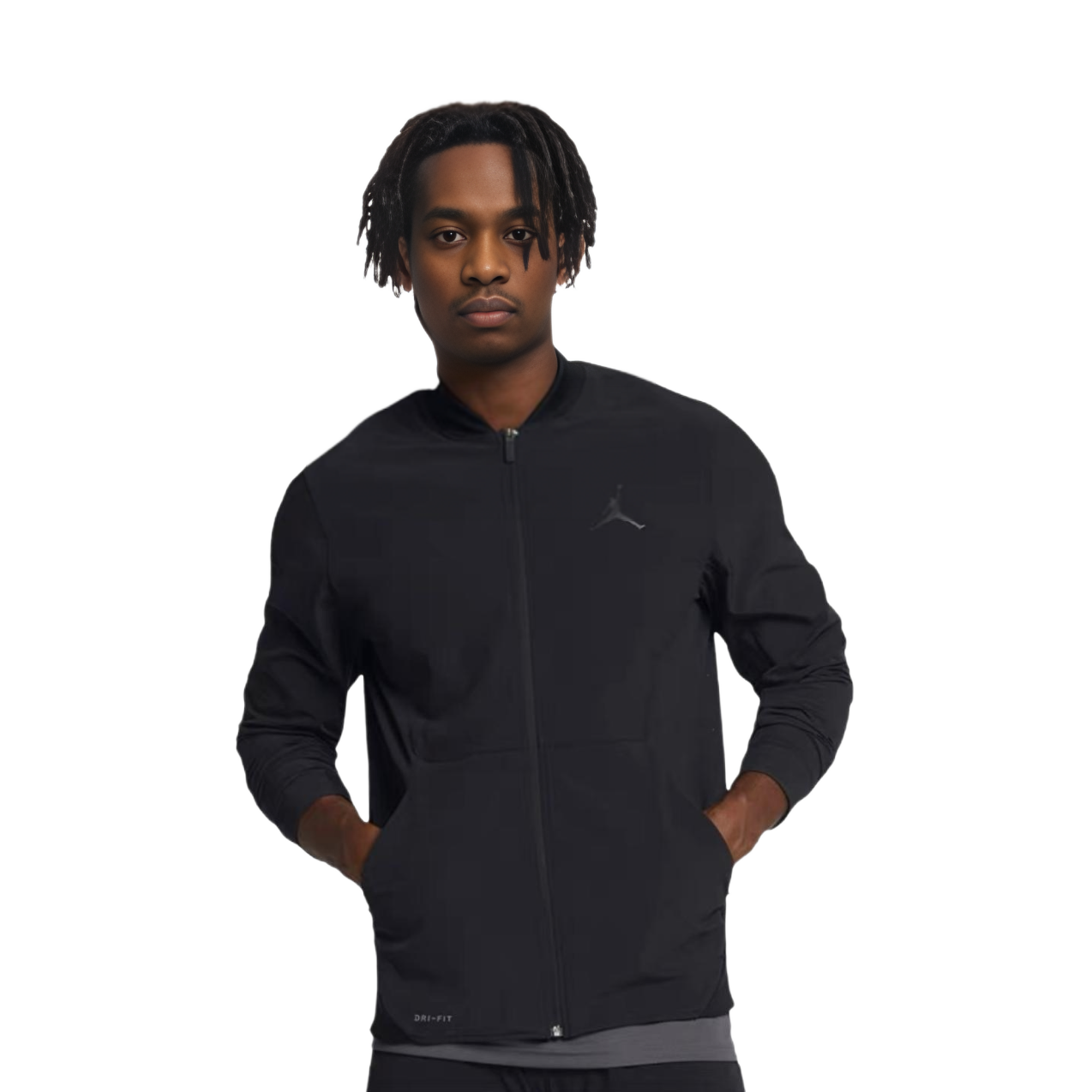 Shop 乔丹篮球飞行黑色针织长袖夹克男款 861501-010