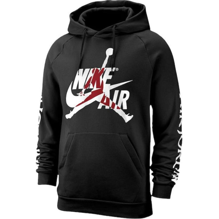 Jordan Black Alphabet Hoodie Long-Sleeve Sweatshirt DH9504-010