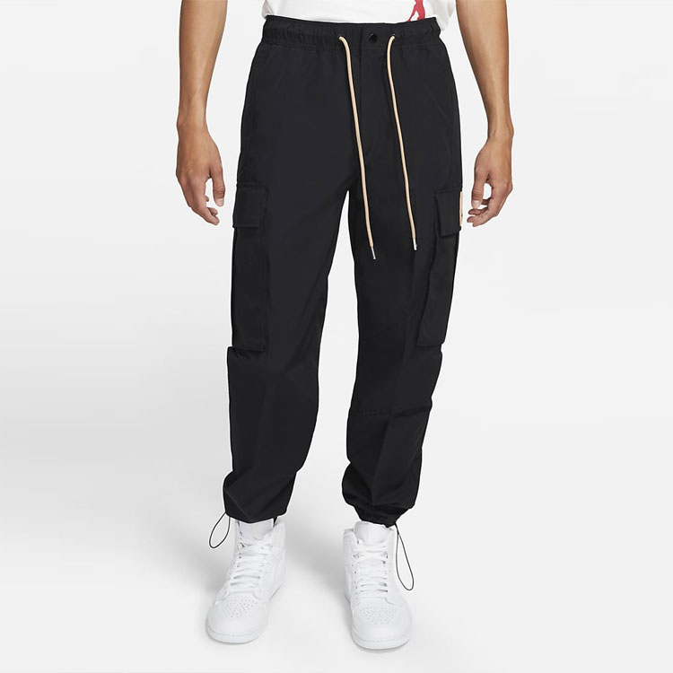 Purchase 乔丹黑色抽绳大口袋工装休闲裤. DC7451-010