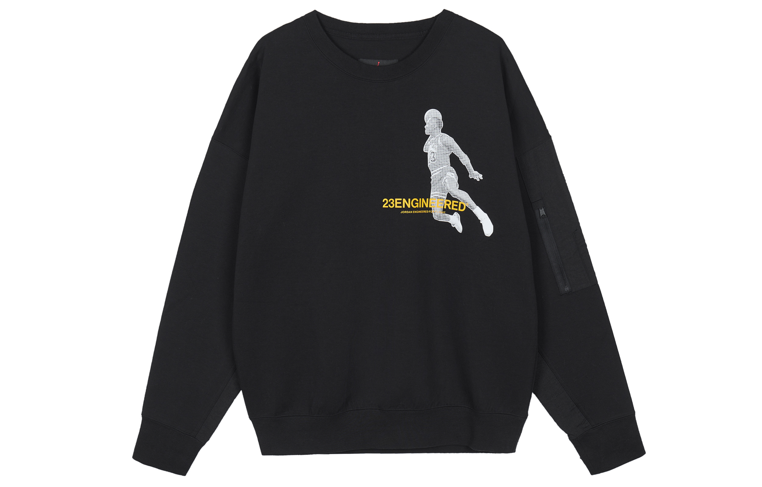 Jordan Black Casual Knit Basketball Cartoon Pullover Sweatshirt DD3899-010