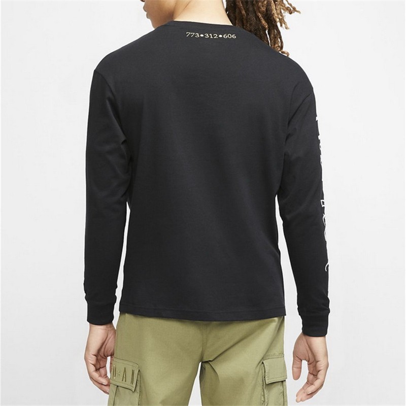 Lookbook Jordan Hitam Sweater Kasual Crewneck Lengan Panjang CW1138-010