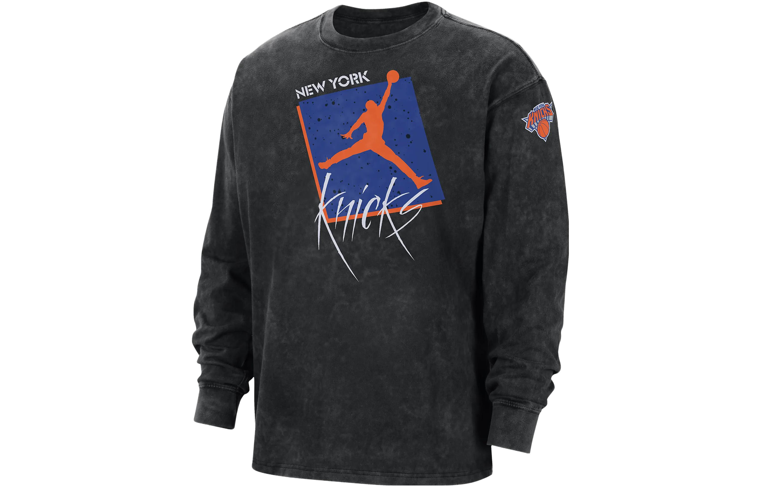 Jordan Black Crewneck Letter Graphic Printed Pullover Sweatshirt DV5745-010