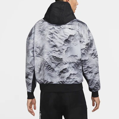 Jordan Black Half-Zip Pullover Hoodie with Letter Print & Color Blocking CU9149-100 Details for Jordan Black Half-Zip Pullover Hoodie with Letter Print & Color Blocking CU9149-100