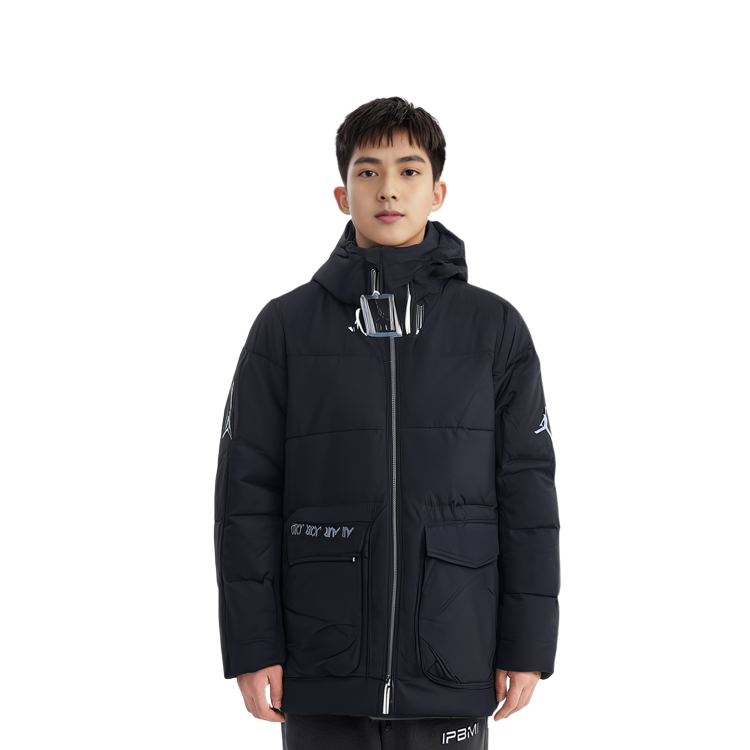 Details for Jordan Jaket Hitam Hoodie Bulu Tebal. CK6662-010