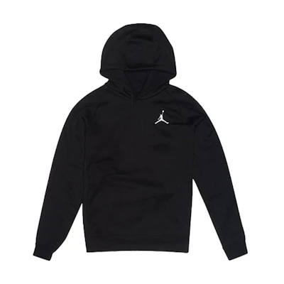 Jordan Black Hoodie with Embroidered Chest Logo for Sports & Casual Wear 823067-010