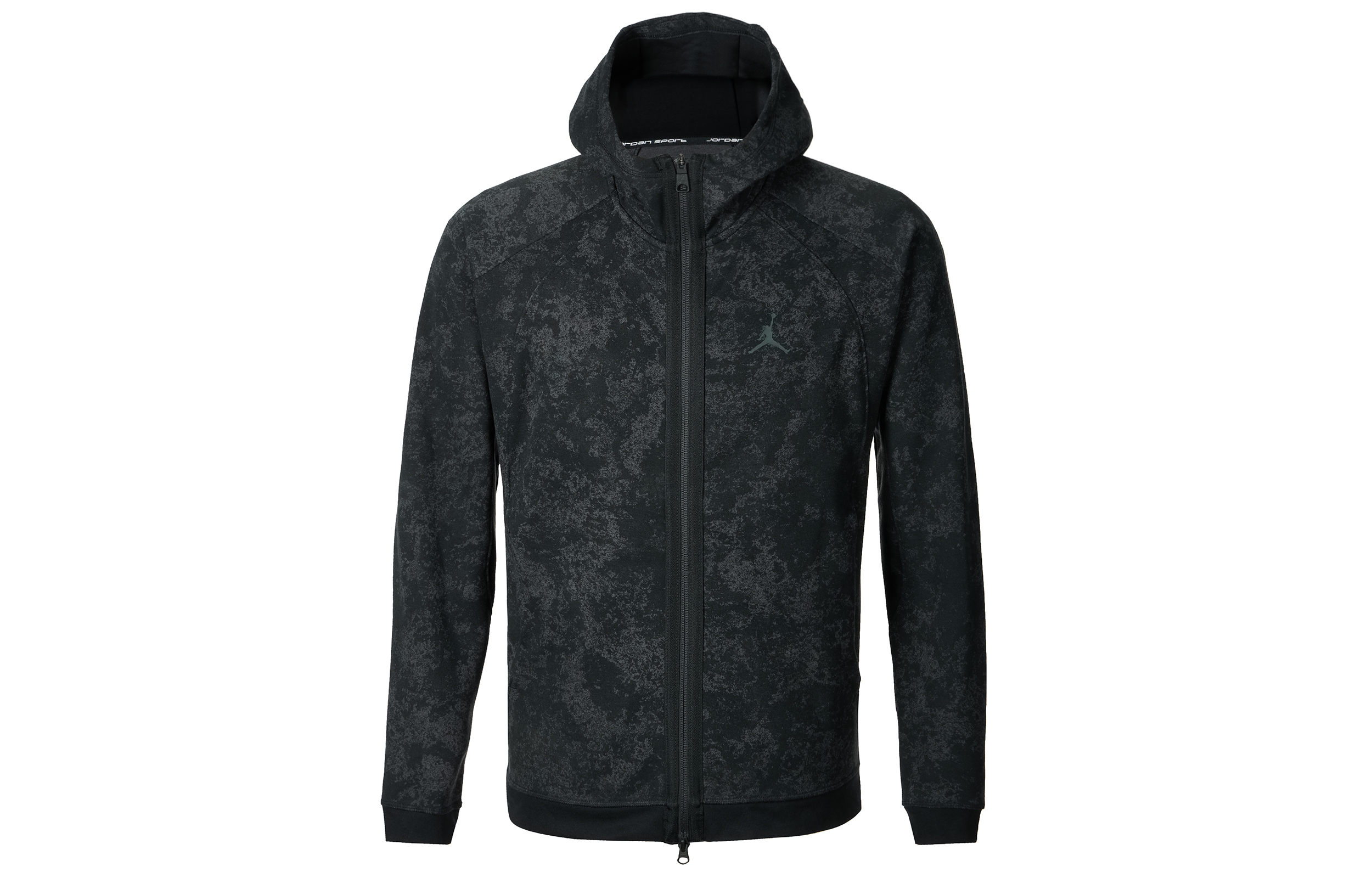 Jordan Black Patterned Full-Zip Hoodie Jacket FN5847-010