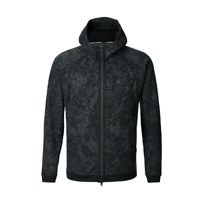Jordan Black Patterned Full-Zip Hoodie Jacket FN5847-010