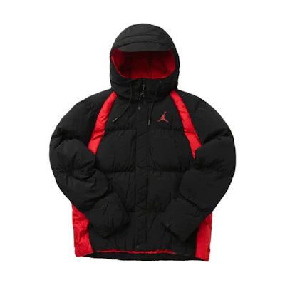 Jordan Black Waterproof Colorblock Hooded Jacket with Full Zip DA9806-010