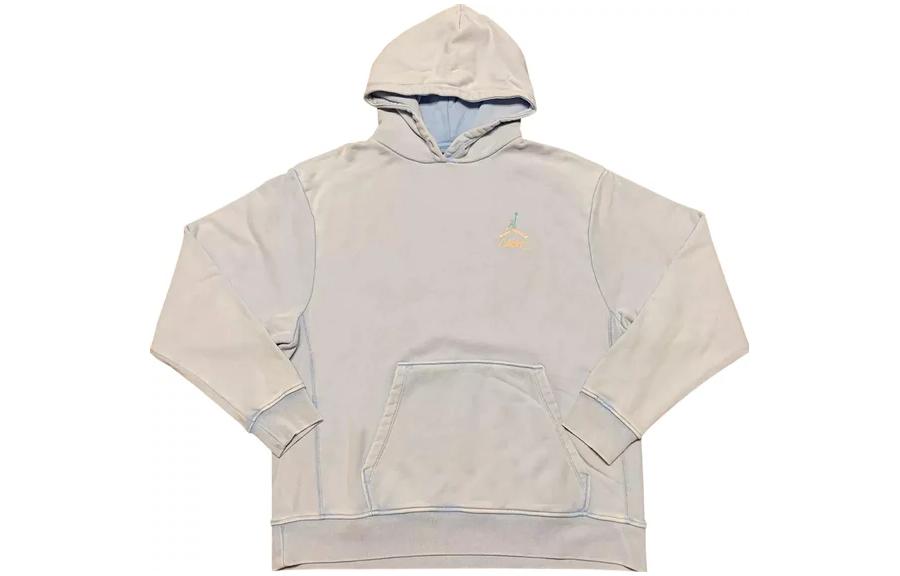 Jordan Blue Pullover Hoodie with Back Letter Print Design CT6492-436